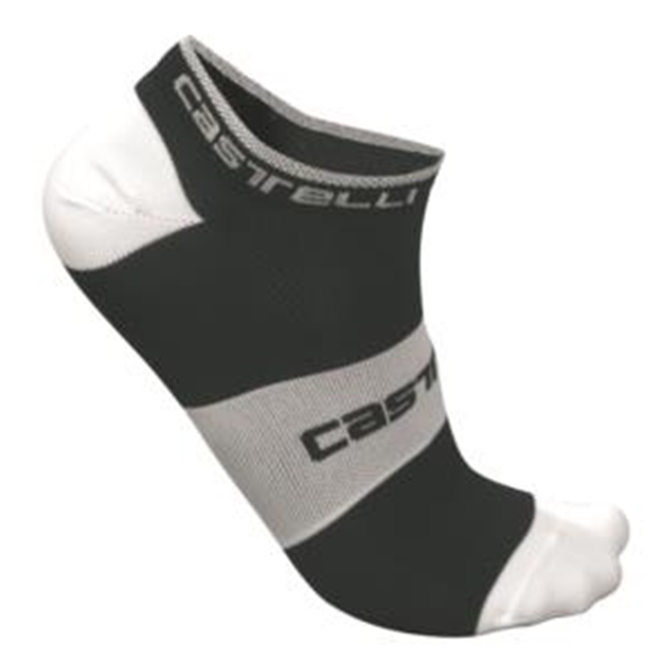 CALCETINES CASTELLI LOWBOY NEGRO BLANCO L/XL